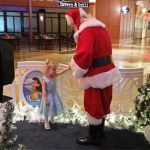 Santa talks to little girl